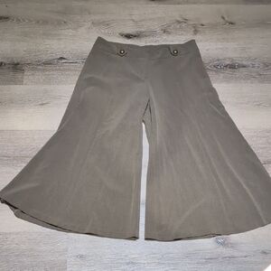 Vintage Y2K Urban Behavior Taupe Low Rise Wide Leg Crop Culotte Pants Size Xs